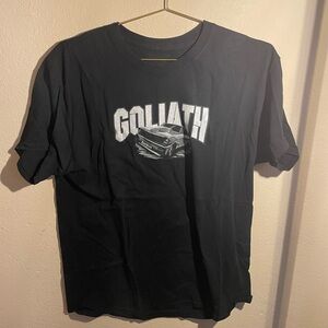 Men’s Goliath black, short sleeve T-shirt-Large